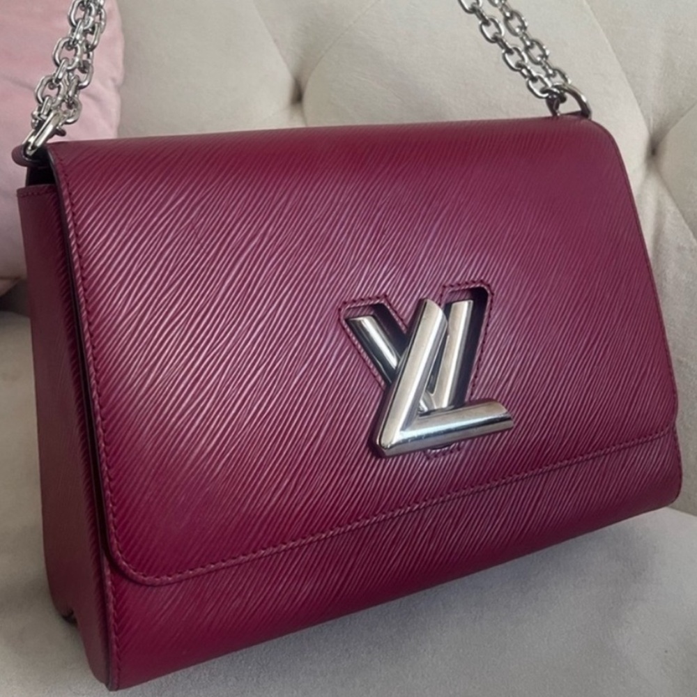 Louis Vuitton Burgundy Chain Epi Twist Bag
